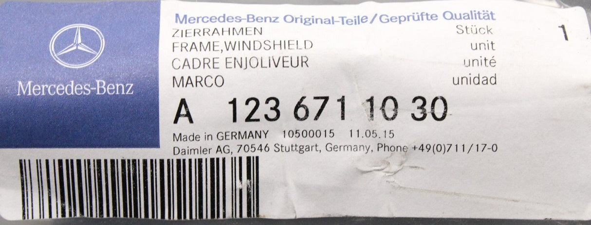 Mercedes-Benz E Class W123 windscreen surround A1236711030