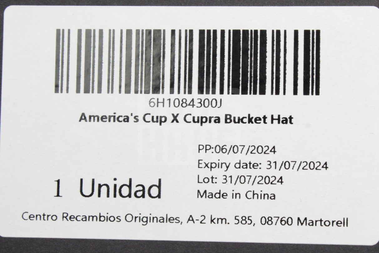 CUPRA accessory America's cup x Cupra bucket hat 6H1084300J