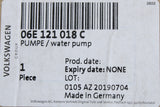Audi A5 S5 A6 S6 A7 A8 Q7 3.0 TSI engine coolant water pump 06E121018C