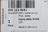 VW Golf MK5 MK6 Audi A1 Skoda SEAT 1.4 TSI coolant water pump 03C121004J