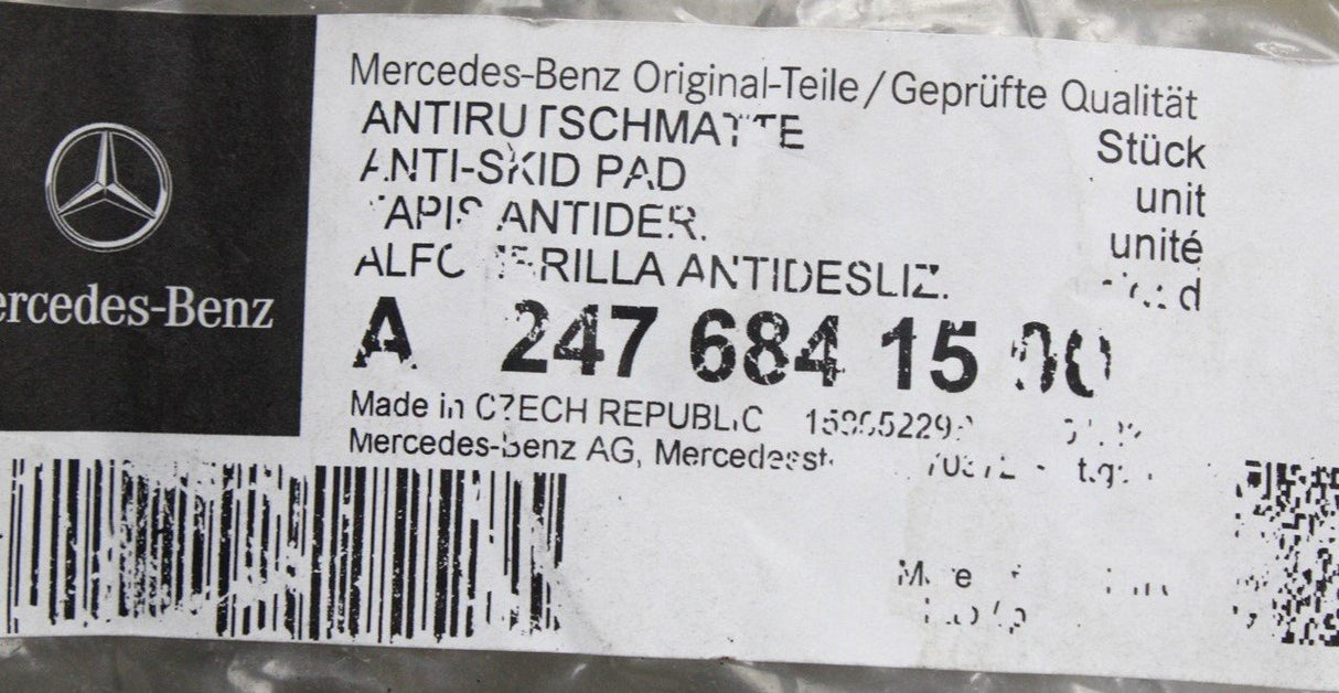 Mercedes-Benz B-class carpet boot liner mat A2476841500