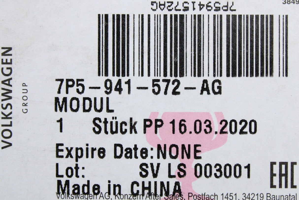 VW Golf MK7.5 Tiguan Golf SV LED headlight power module 7P5941572AG
