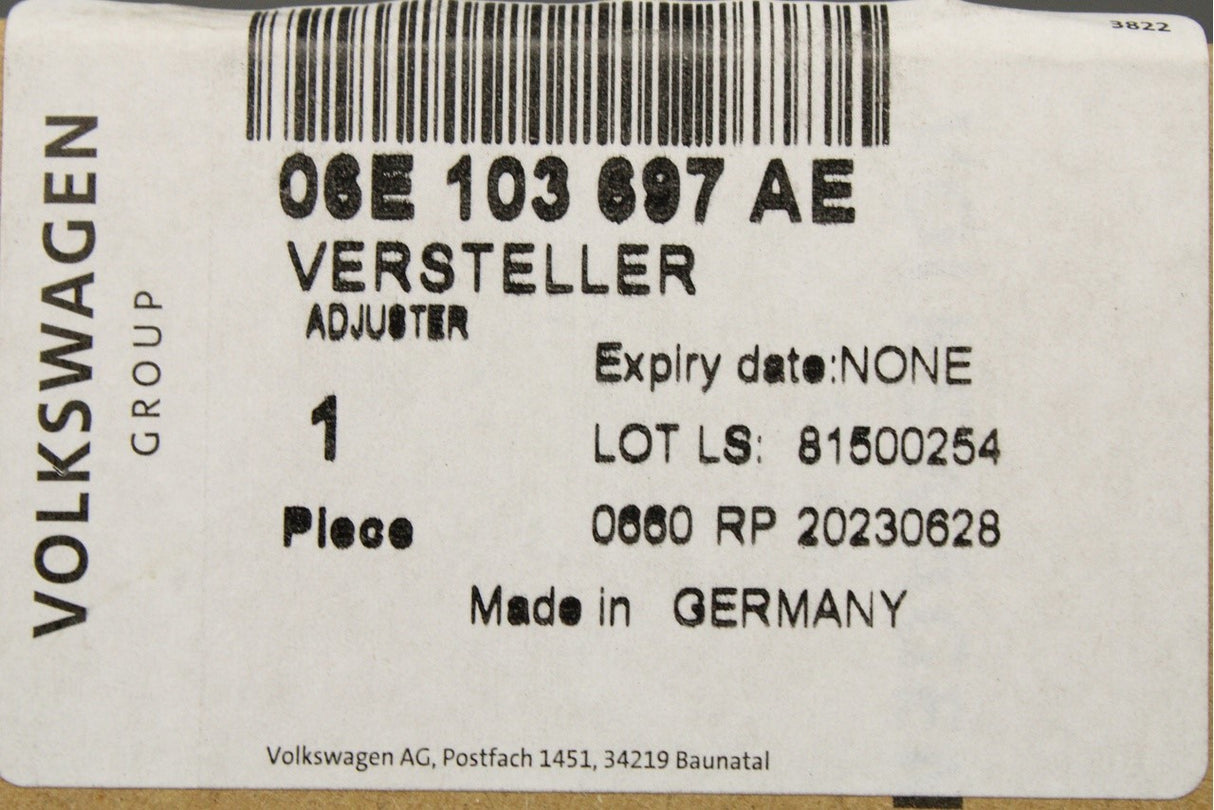 VW Arteon Touareg Audi A3 TT Q5 16-on camshaft adjuster unit 06E103697AE