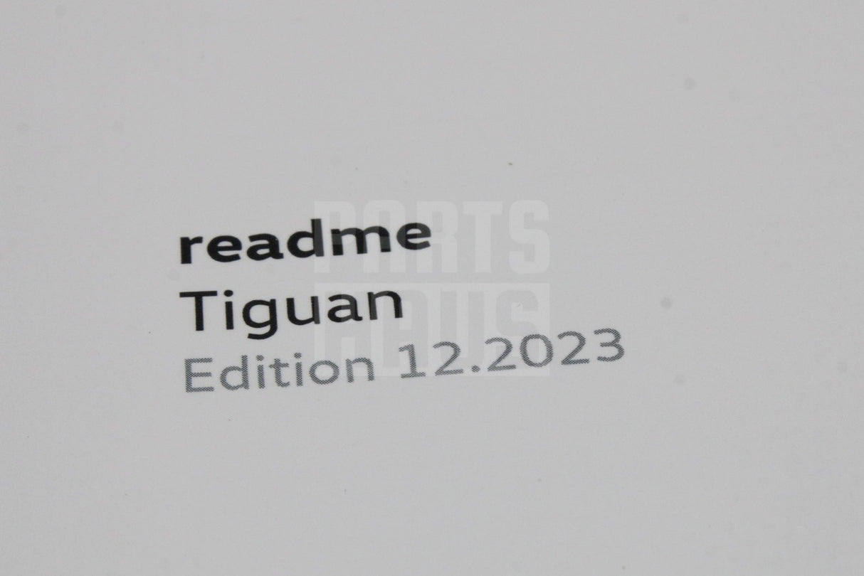 VW Tiguan 2024-on read me owners manual 571012820AB