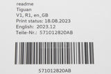 VW Tiguan 2024-on read me owners manual 571012820AB