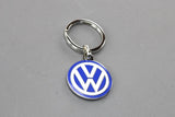VW Logo metal keyring 30mm (blue & white enamel) 000087010