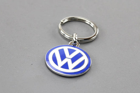 VW Logo metal keyring 30mm (blue & white enamel) 000087010