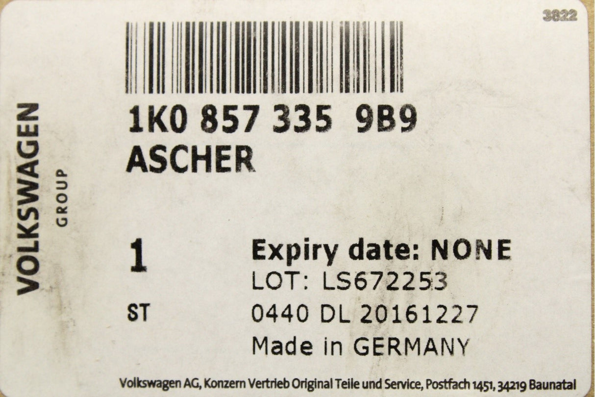 VW Golf MK5 MK6 Jetta Scirocco ash tray insert trim 1K0857335 9B9