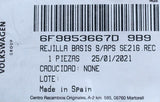 SEAT Arona 18- Front lower centre grill satin black 6F9853667D 9B9