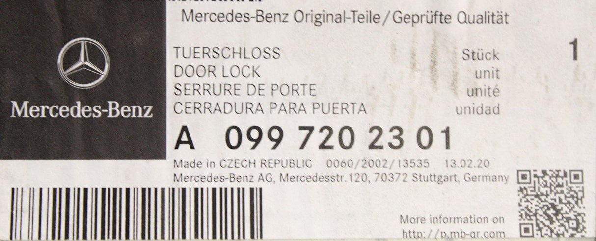 Mercedes-Benz CLA door lock (left) A0997202301