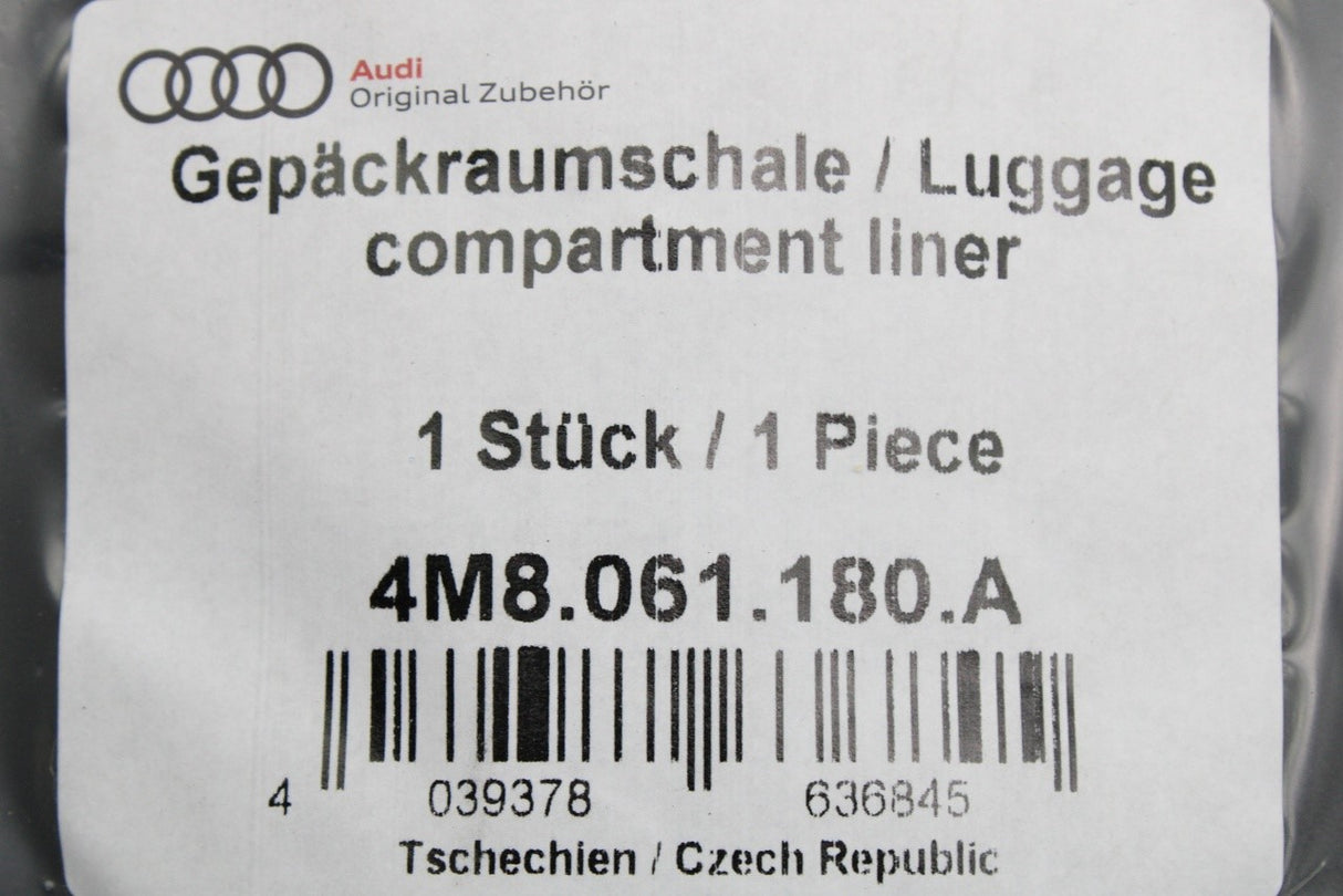 Audi Q8 hybrid 2019-on semi-rigid boot liner cargo mat 4M8061180A