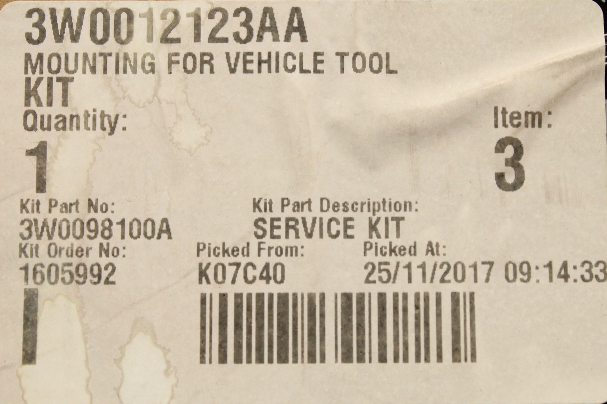 Bentley Continental GT 2004-2017 tool kit foam (lower) 3W0012123AA
