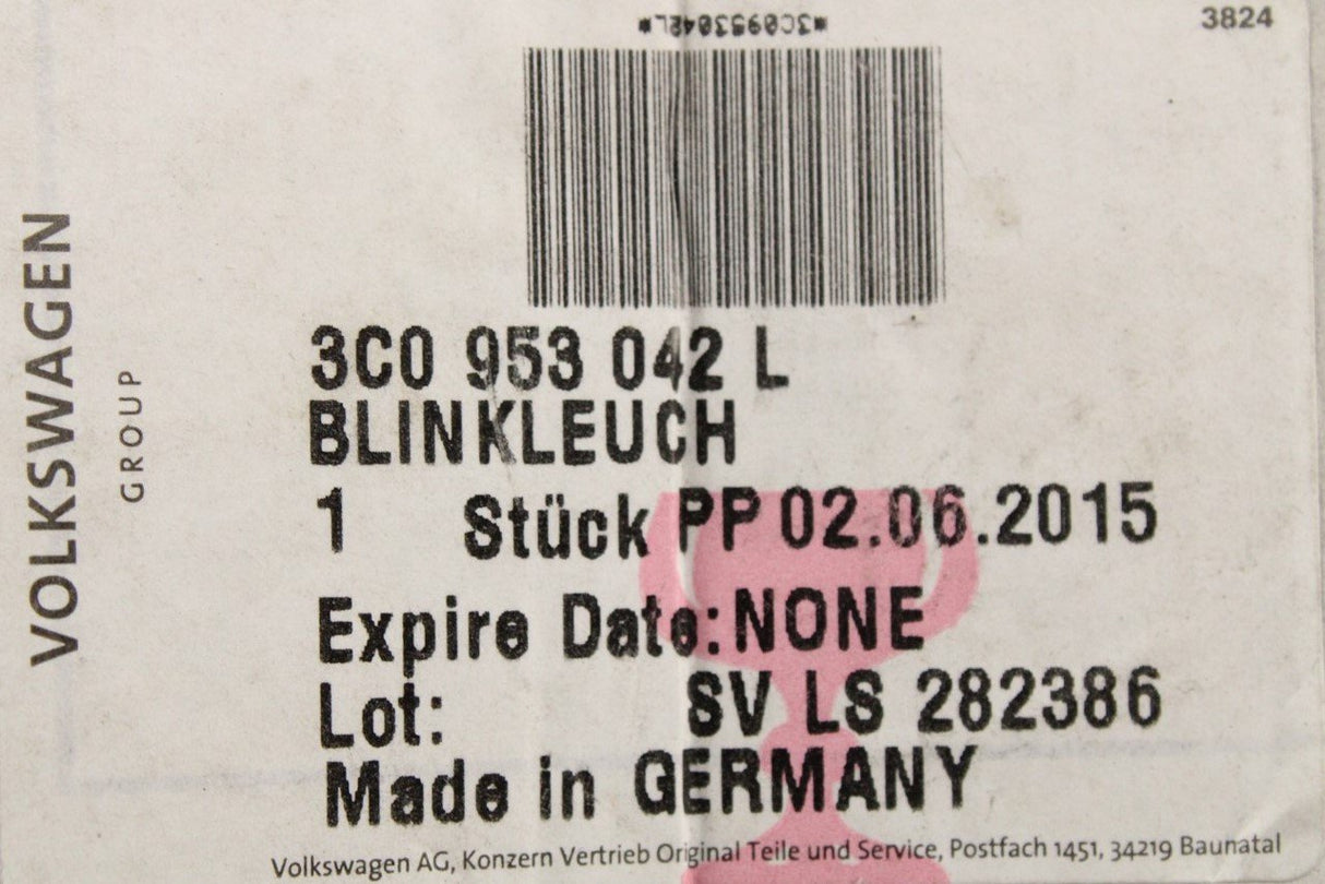 VW Passat B6 2006-11 turn signal indicator (right) 3C0953042L