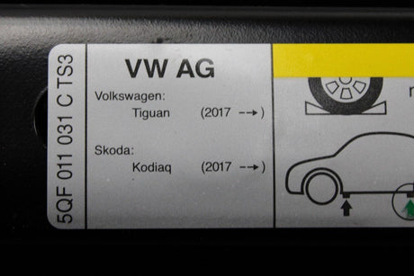 VW Tiguan Audi Q3 RSQ3 SEAT Tarraco Kodiaq spare wheel jack 5QF011031C