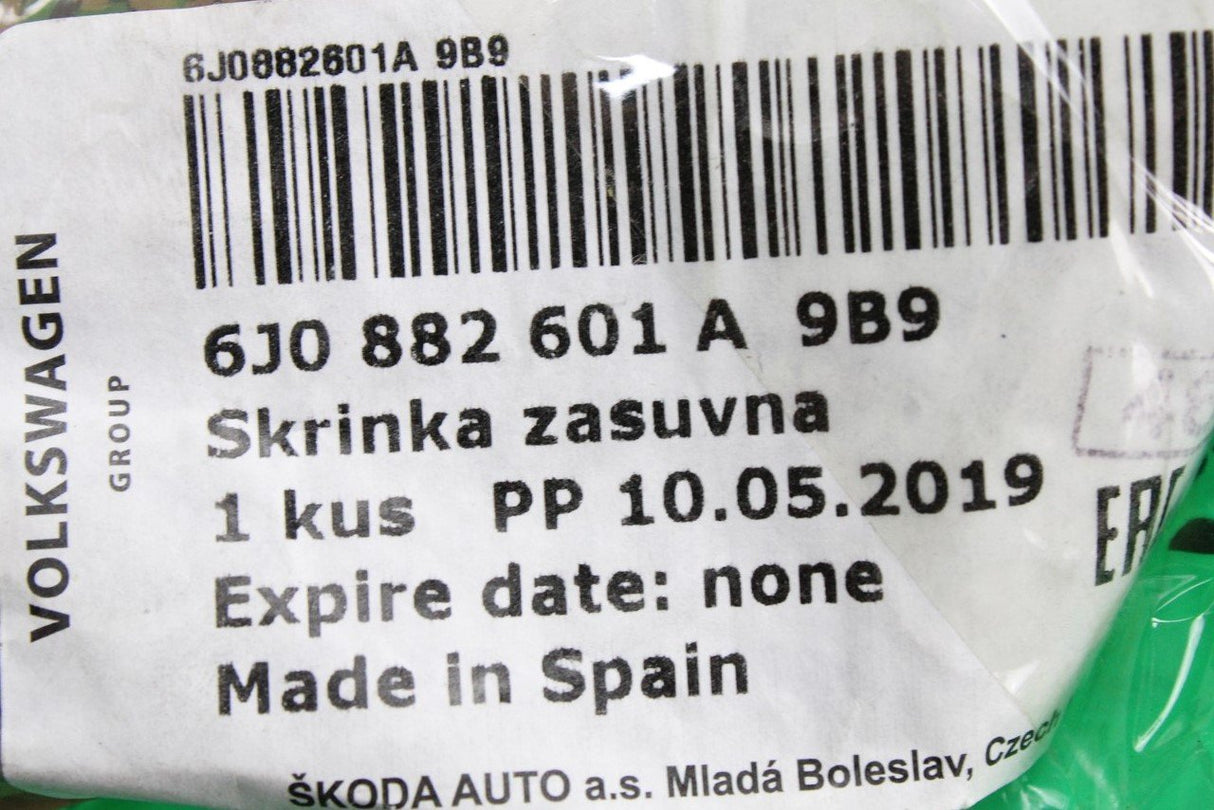 Skoda Fabia 2015-On Front under seat drawer (left) 6J0882601A 9B9