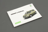 Skoda Yeti 2014-2018 owners manual booklet S9056102620