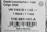 VW ID.5 2021-on luggage compartment boot liner 11E061161A