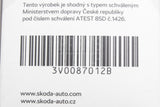 Skoda Kodiaq Superb 2015-2024 leatherette key cover (black) 3V0087012B