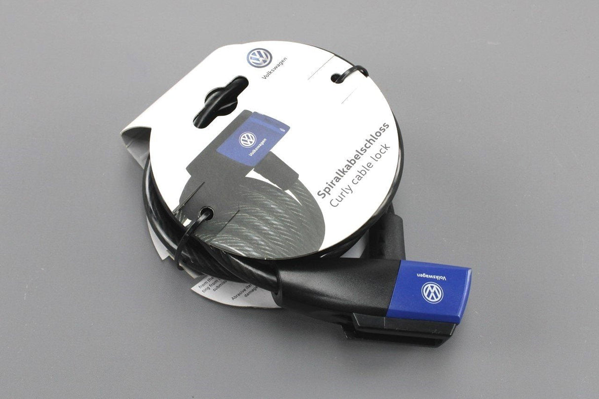 VW Accessory bike lock Trelock spiral cable lock 180cm x 10mm 33D087703