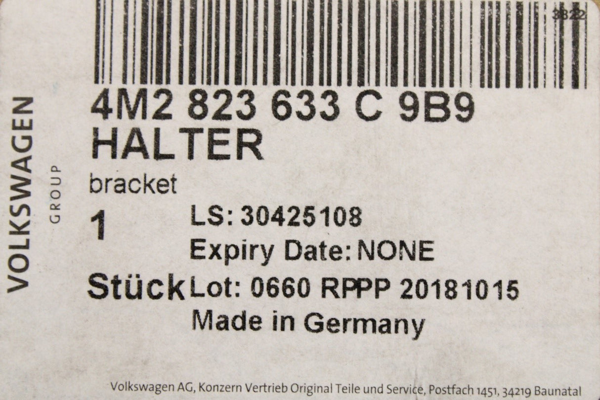 VW Touareg Audi Q7 bonnet release handle bracket RHD 4M2823633C 9B9