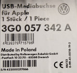 VW Golf MK7 CC Passat Beetle Apple USB connection retrofit kit 3G0057342