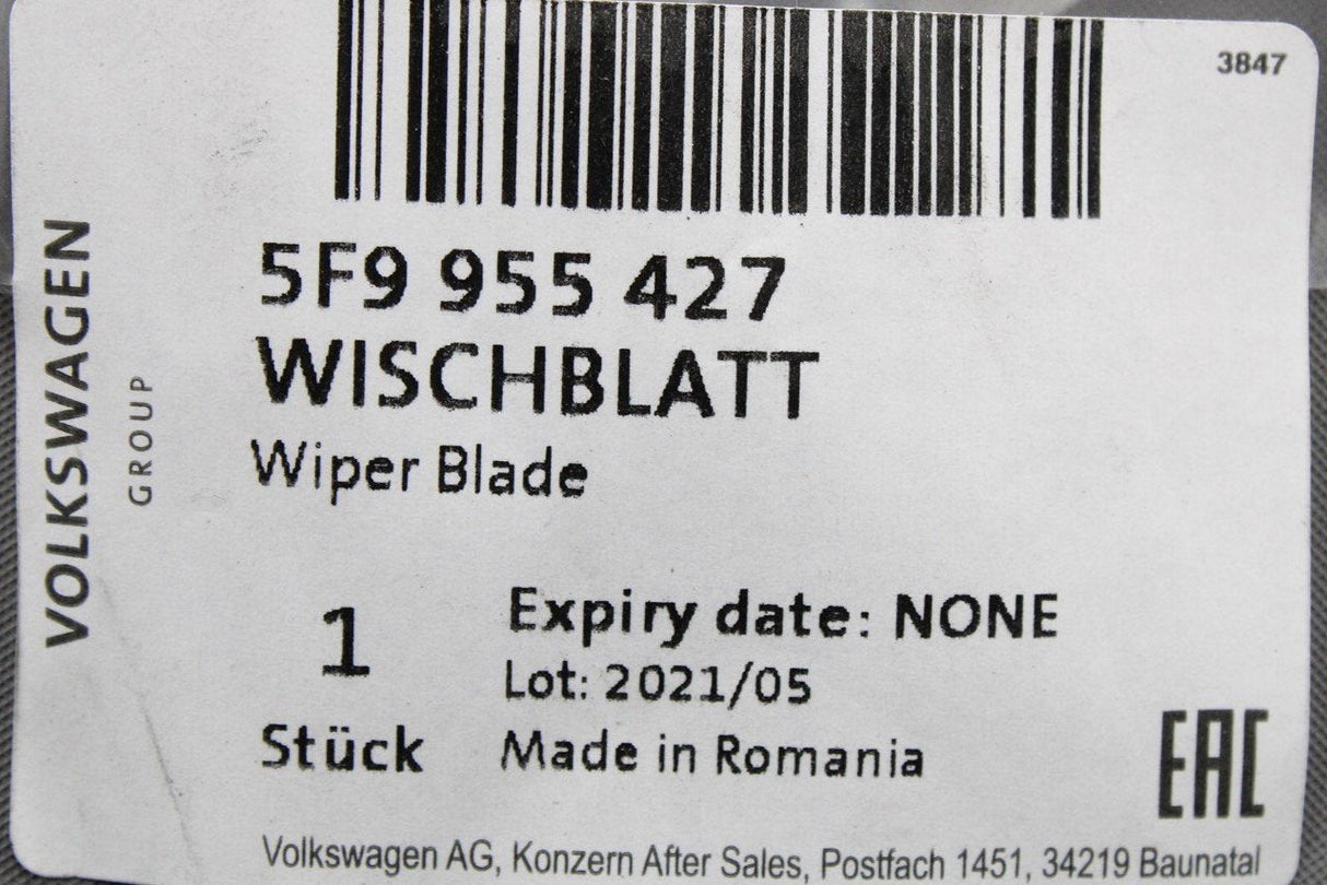 SEAT Leon 5F Estate 2013-20 rear screen wiper blade 346mm 5F9955427