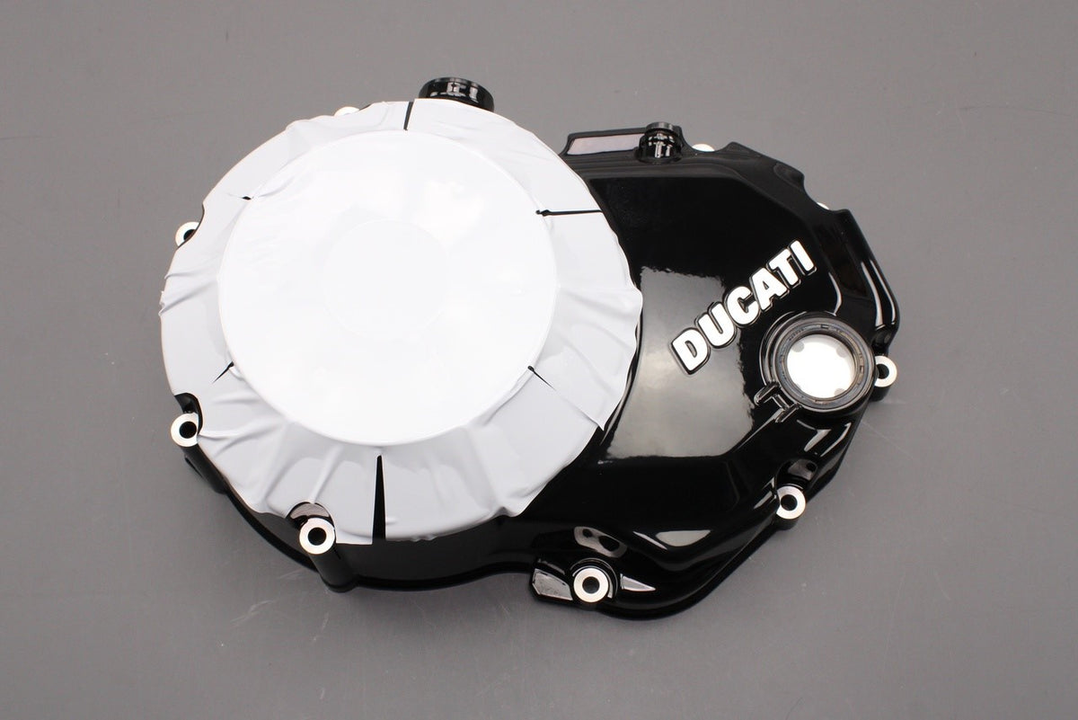 Ducati XDiavel S 2016-22 black clutch cover 24321504B, view 1