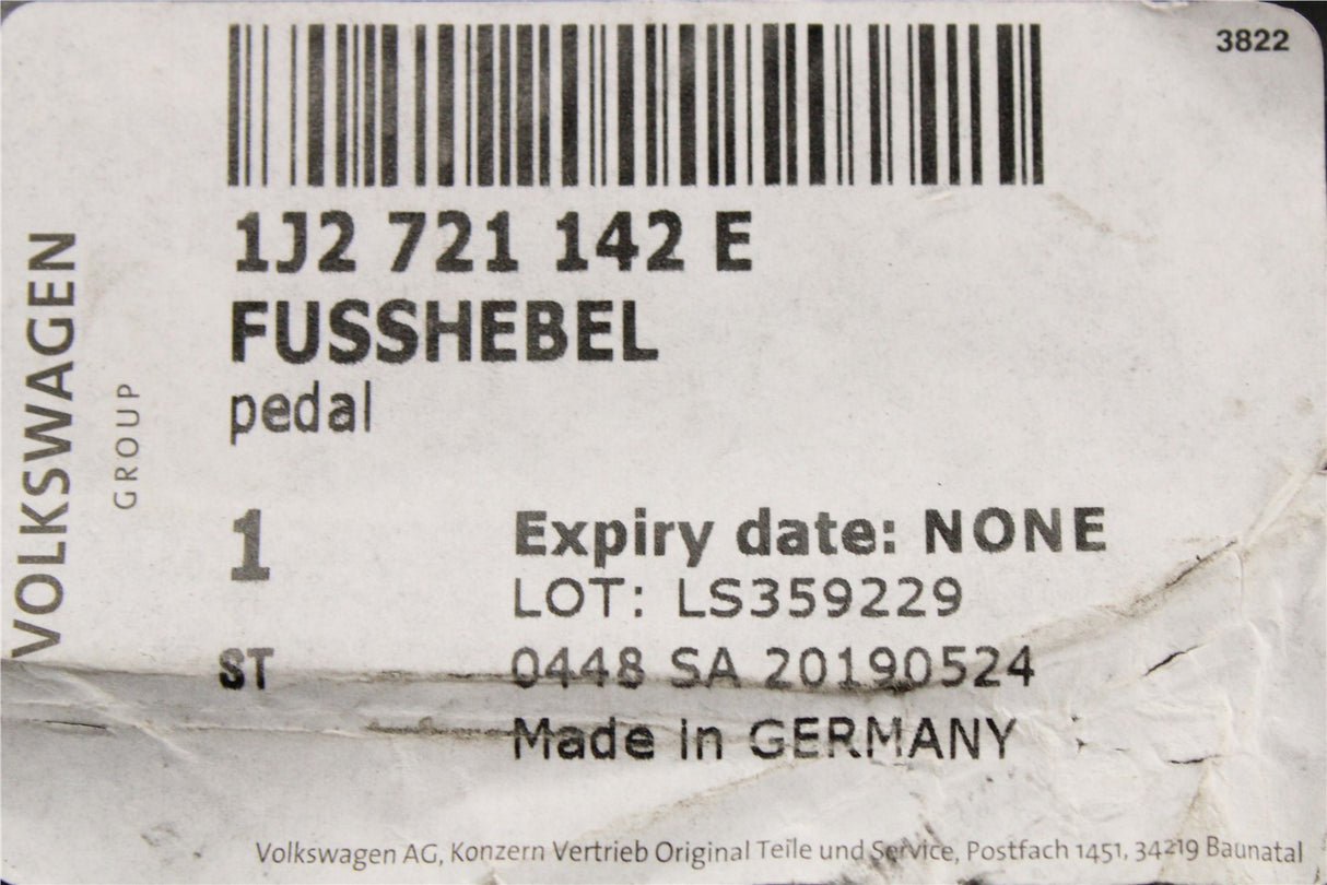 VW Golf MK4 Beetle Audi A3 TT Skoda SEAT brake pedal RHD 1J2721142E