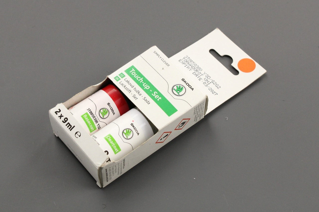 Skoda touch up paint pen set Tornado Red 3T0050300 Y3D