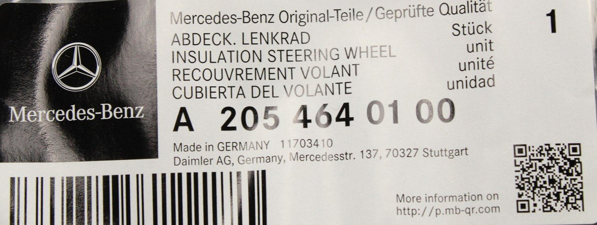 Mercedes-Benz steering squib clock spring A2054640100