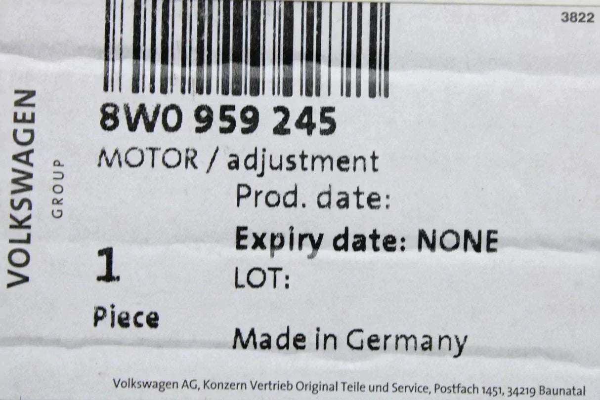 VW Tiguan SEAT Tarracco 2016-21 electric swivel tow bar motor 8W0959245