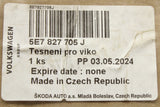 Skoda Octavia Combi 2020-on boot lid seal 5E7827705J