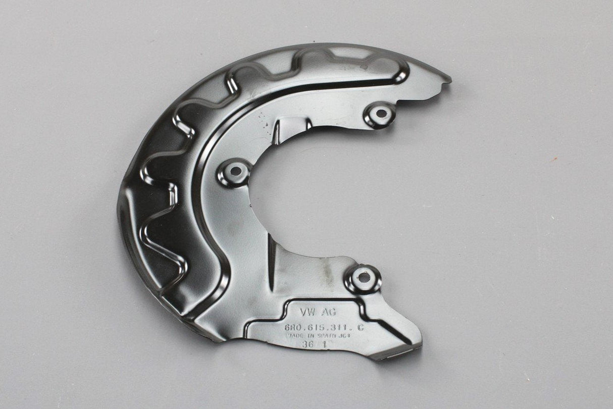 VW Polo A1 Fabia Ibiza front brake disc dust shield (left) 6R0615311C