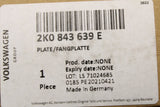 VW Caddy 2004-2011 sliding door catch plate (lower) 2K0843639E