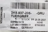 VW Caddy 16-21 left/right exterior door handle (primed) 2K5837205 GRU