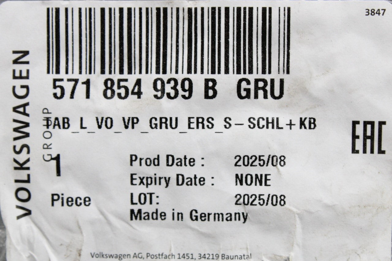 VW Tiguan 2024-on front lower door moulding (left) 571854939B GRU