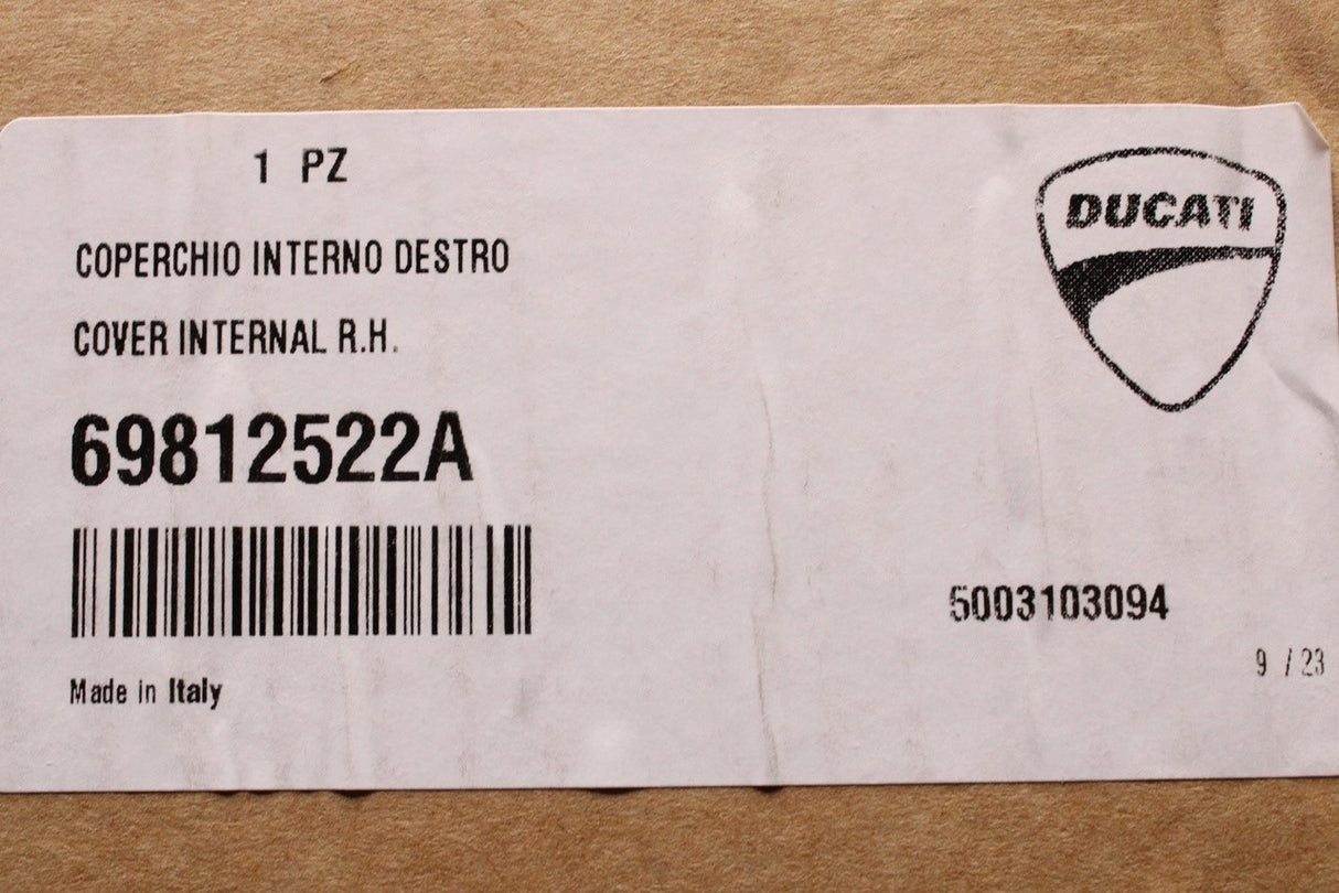 Ducati Multistrada V4S 2021-on internal pannier cover (right) 69812522A