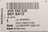 Audi A8 S8 2018-on wheel arch liner attachment screw set 4N0098629