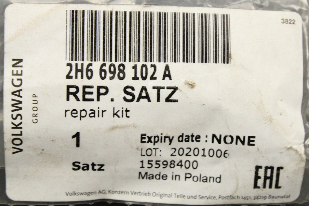 VW Amarok 17-22 Crafter 17-on brake caliper repair set (rear) 2H6698102A