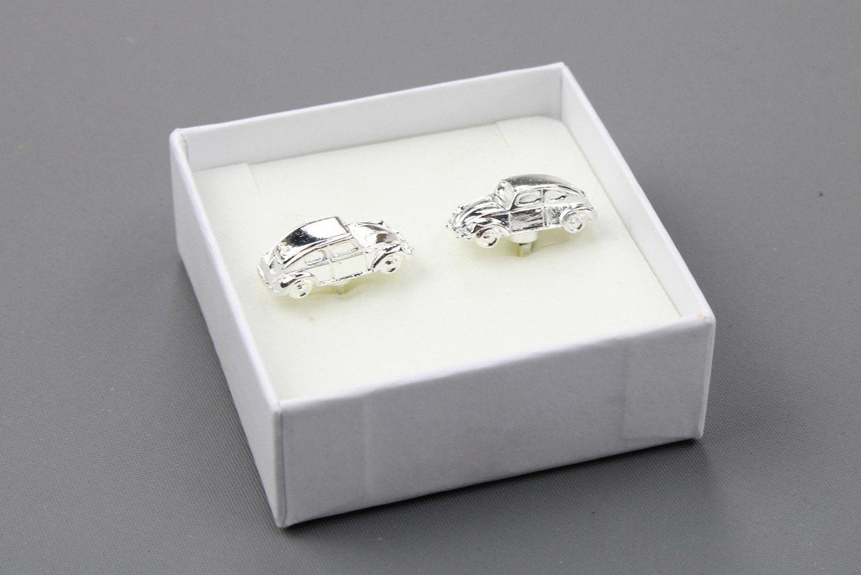 VW Pair of Volkswagen Beetle cufflinks buttons silver 000084322 XW8