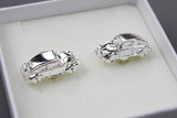 VW Pair of Volkswagen Beetle cufflinks buttons silver 000084322 XW8