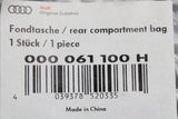 Audi accessory rear seat compartment storage bag 000061100H
