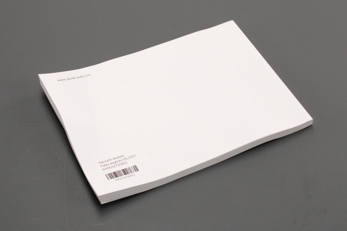 Skoda Fabia 2015-23 owners manual handbook 6V0012720AG