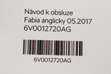 Skoda Fabia 2015-23 owners manual handbook 6V0012720AG