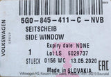 VW Golf MK7 Front left A pillar fixed window glass 5G0845411C NVB