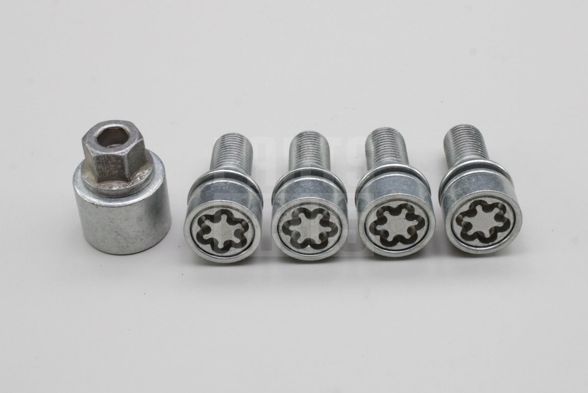 Skoda Enyaq 2021-on Elroq anti-theft locking wheel bolt set WHT002537D, view 1