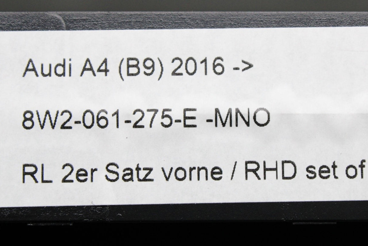 Audi A4 S4 Avant 2016-2025 RHD textile floor mats (front) 8W2061275E MNO