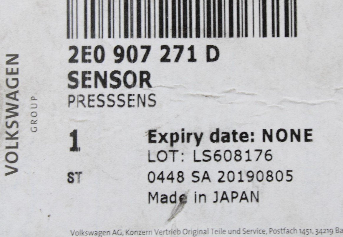 VW Crafter 2006-2016 air conditioning pressure sensor G65 2E0907271D