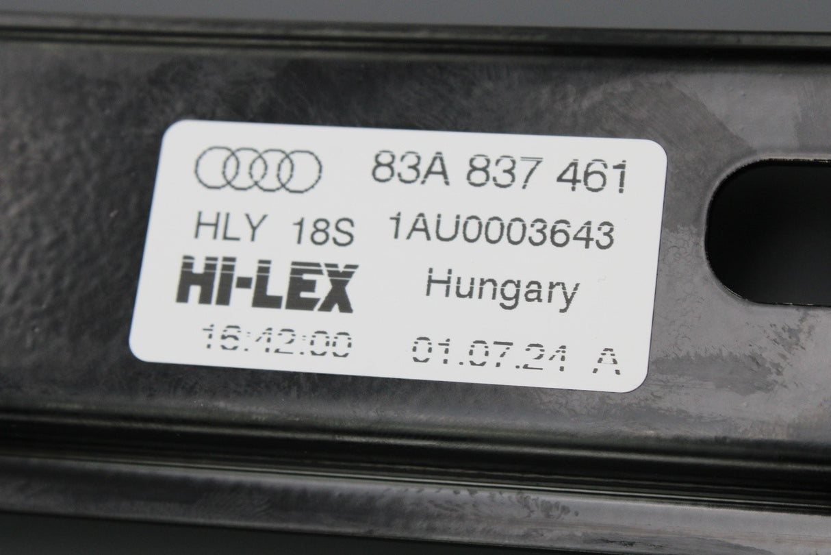 Audi Q3 2019-on RSQ3 2020-2024 front window regulator (left) 83A837461