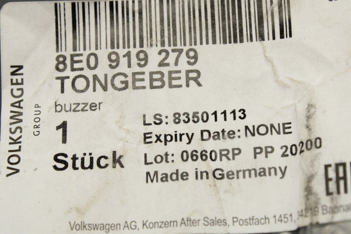 VW Audi Skoda SEAT parking sensor speaker buzzer 8E0919279